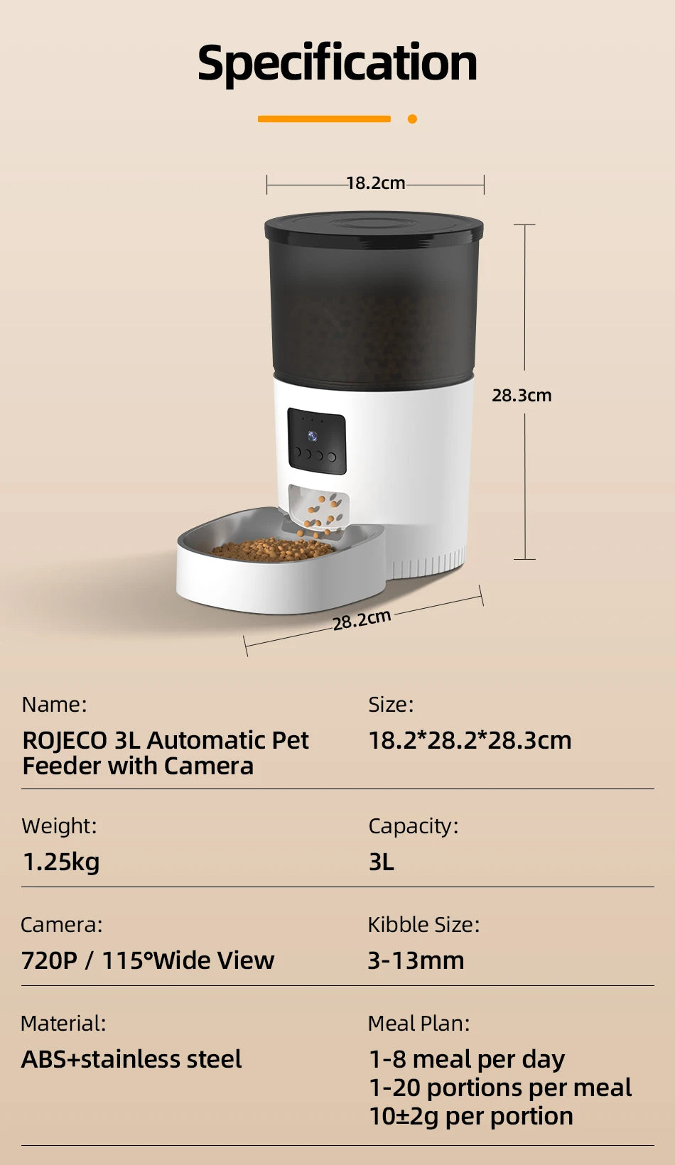 4FluffyPaws™ Automatic Cat Feeder with HD Camera