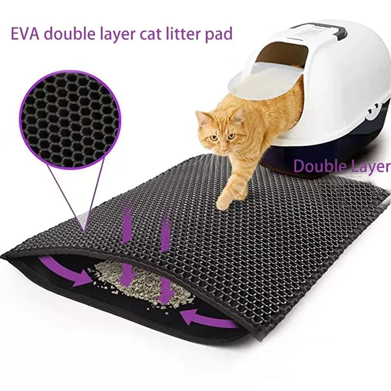 4FluffyPaws™ Non-Slip Cat Litter Mat